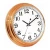 Import rose gold sliver Good metal fishing plating wall clock from China