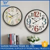 Round home decoration custom wall time clock antique style