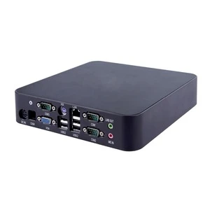 RS232 interface Fanless Embedded Industrial Computer Dual -Core Rugged Mini PC