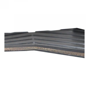 Rubber Cleated rubber fabric ribbed EP Chevron conveyor belt