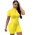 Import SAB8040 latest design solid color activewear fashion stretchy hot shorts bodycon sexy woman jumpsuit from China