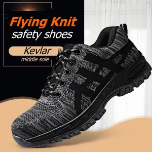 safety shoes anti smashing  soft bottom shoes wear food factory work shoes   men