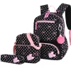 School Bags Set for Girls 3 pcs Lovely Cute Bowknot Waterproof Primary School Backpack with Pendant Bookbag Wholesale