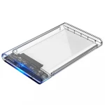 Screw Less Full Transparent Hard Drive Disk Case USB3.0 to SATA3 Hdd Enclosure