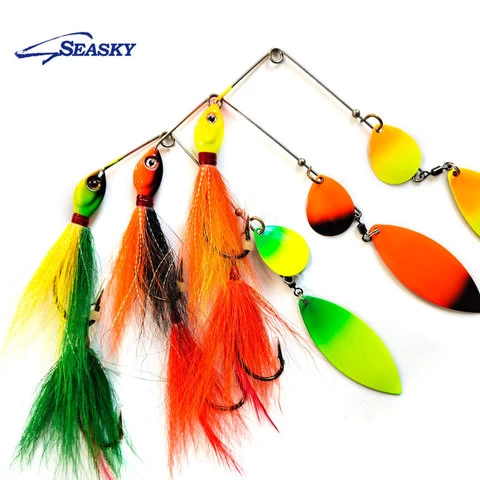 Buy Seasky Deer Hair Spinnerbait Spoon Northern Musky Fishing Jig Head  Bucktail Lures For Saltwater Freshwater 36g Factory from Weihai Hiboat  Sports Equipment Co., Ltd., China