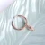 Import Sell Well New Type Low Price Guaranteed Quality Silver With Rose Gold Plated Cz Magnolia Bud Ring from China