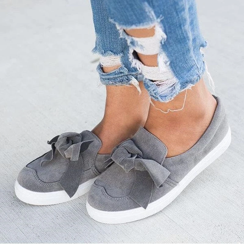Sexy Wedge Heel Lady New Arrivals Pumps 2020 Fashion Pink Gray Black White Slip On Low Price Suede Casual Shoes