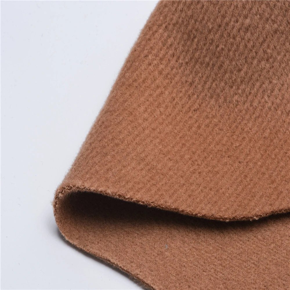 sherpa wool fabric soft touch knitted  fabric woven wool  for coats suit  wool polyester
