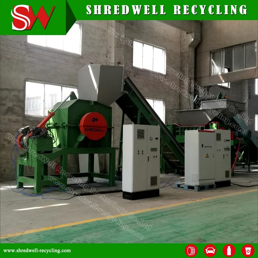 Shredwell High Efficiency Metal Crusher For Scrap Drum Recycling