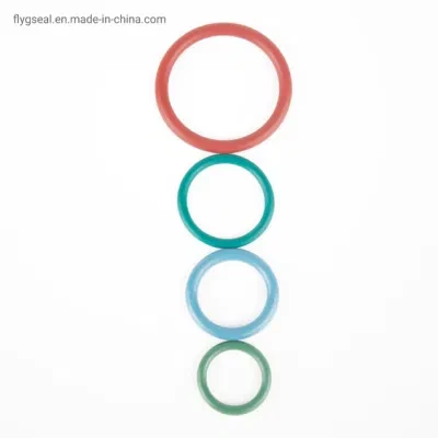 Silicone Rubber O-Rings for High Temperature Resistance Machine Red Color Sealing