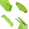 silicone Snap and Strain Clip on Strainer Fits All the Pot and Bowls for Spaghetti Pasta Noodles and Fruits