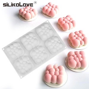 SILIKOLOVE 3D Concave Ball Cloud Silicone Mold Cake Decorating Tools Dessert Pan Bakeware Pastry Mold