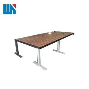Simple design modern style electric lifting height adjustable sit stand office metal desk leg