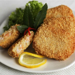 Singapore Manufacturer Seafood Snacks Frozen Breaded Shrimp Cutlets