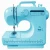 Import Singer 3 thread overlock home use 3d mini overlock industrial sewing machine from China