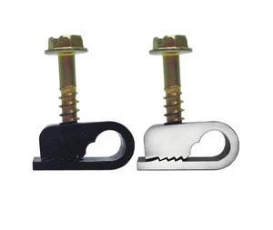 single Coax Cable Clips with Screw UL LISTED