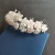 SLBRIDAL Luxury Handmade Rhinestone Crystal Simulated Pearls Ceram Flower Bridal Tiara Headband Wedding Crown Women Hair Jewelry