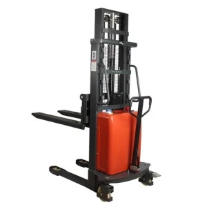 small side load auto pilot 24v semi forklift electric reach truck pallet forklift caterpillar full electric stacker