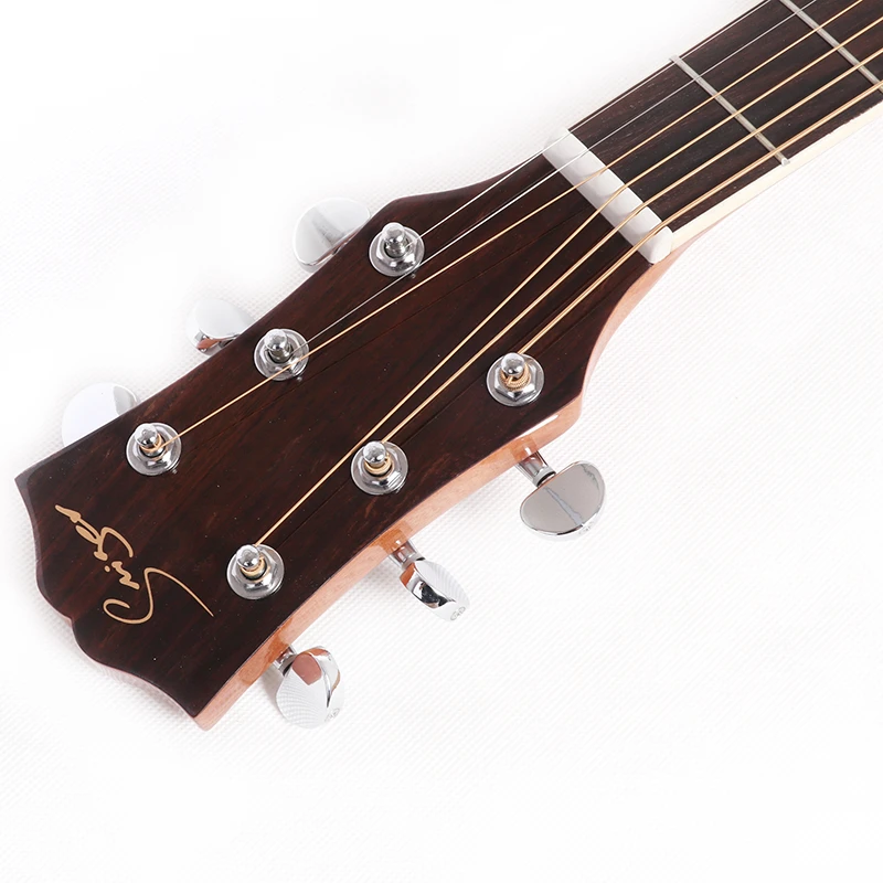 Smiger 40&quot; Acoustic Guitar M-215-40 Walnut Guitar Mahogany Neck High-gloss Acoustic Guitar Musical Instrument