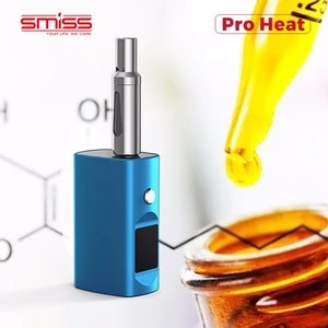 SMISS patent 1ml glass vapor cartridge cbd oil vape pen pro heat mod electronics cigarette