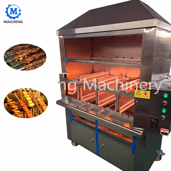 Smokeless Brazilian Barbecue Oven Electric Gas Heating Meat Roaster Barbecue Charcoal Oven