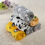 Soft Fluffy Fleece Warm Blanket Washable Pet Blankets for Dogs Cats Premium Flannel Star Prints Puppy Kitten Mat Pad Bed Cover