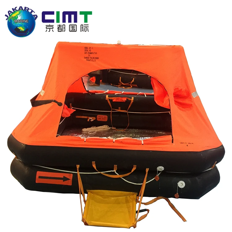solas throwing type inflatable liferaft 15 or 20 persons life raft with CCS certificate