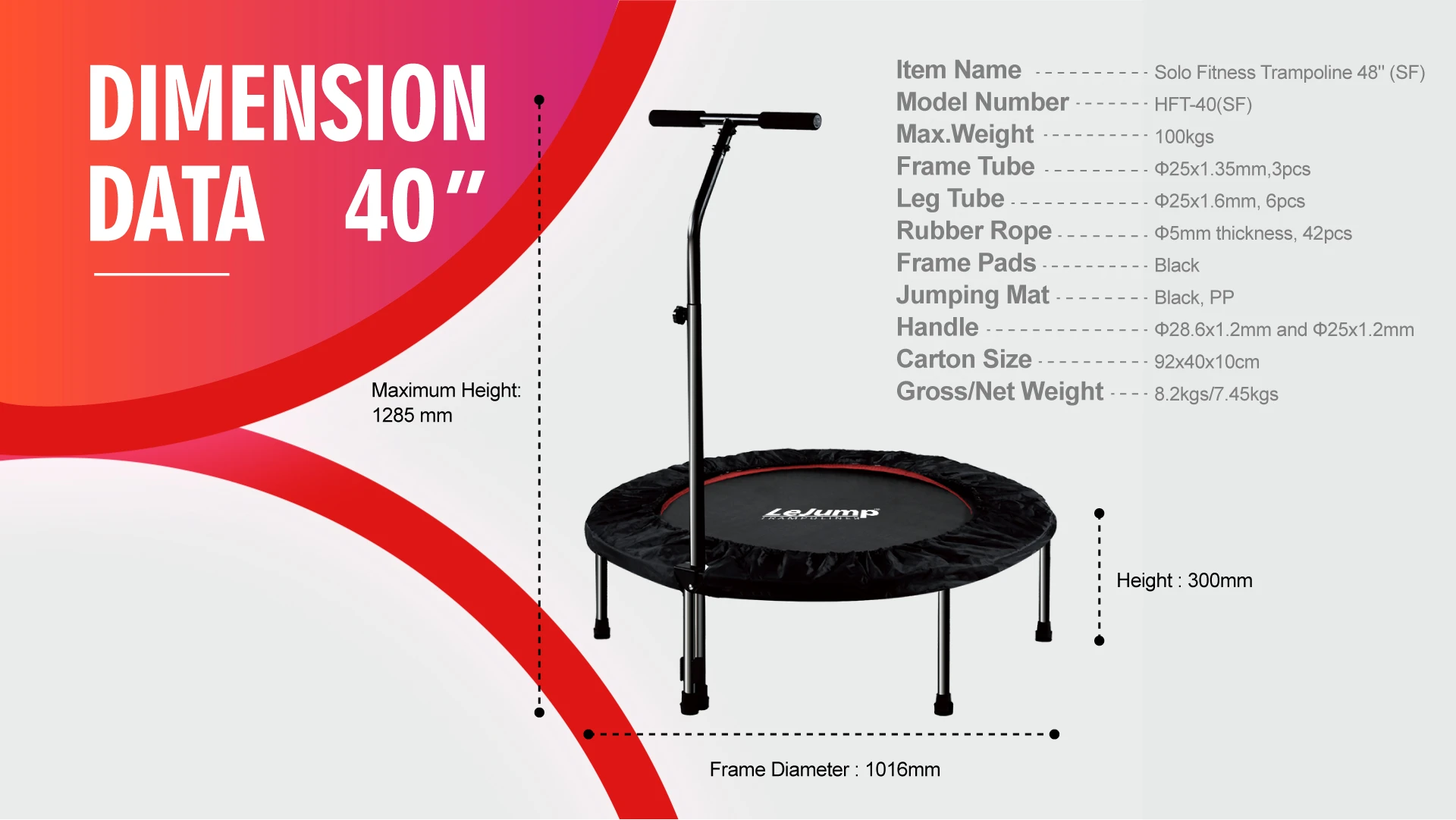 Solo Relax Fitness Trampoline
