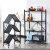 Import space saving home furniture Black iron Metal Organizer Shelving with Wheels 5 Tiers Rolling Cart Storage Display Rack from China