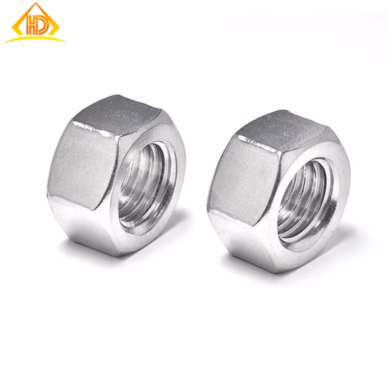 All Material Stainless Carbon Steel Black Oxide DIN934 DIN444 Hexagon Hex Nuts