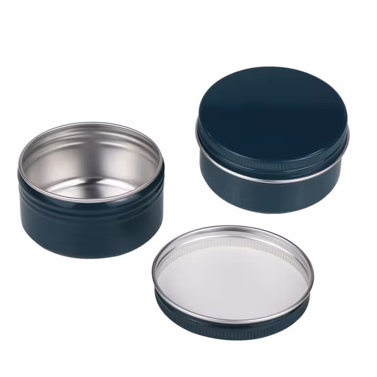 Hot Sale 30g 40g 50g 100g Lip Balm Eye Shadow Metal Tins Empty Container Aluminum Cosmetic Cream Jar