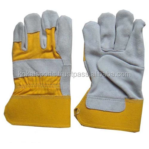 Split Leather Safety Gloves / Cow split Working Gloves