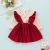 Import Spring Autumn Baby Girl Polka Dot Doll Collar Bodysuit +Suspender Ruffle Skirt 2pcs Toddler Outfit Green Red Baby Clothing Set from China