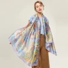 Spring silk bonnet and scarf for women new design silk long scarf fashion silk scarf custom digital printed