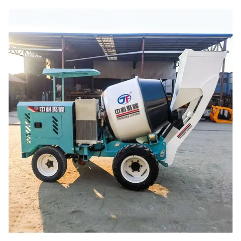 SQMG on sale Mobile concrete plant 4wd diesel 0.5 m3 smallest self loading concrete mixer truck price