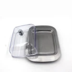 S/S18/0 & PS lid butter dish traditional cheese butter dish plate