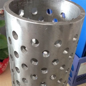 SS304,304L perforated slot well screen/perforated water filter screen/perforated based screen filter from China supply