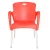 Import Stackable Leisure Restaurant Outdoor Furniture Colorful Plastic  Dining Chair, Red from China
