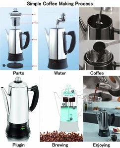 Stainless Steel Electric Coffee Machine Coffee Maker