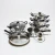 Import stainless steel kitchen cooking 12 Piece pot set Gas stove induction cooker currency cookware sets from China