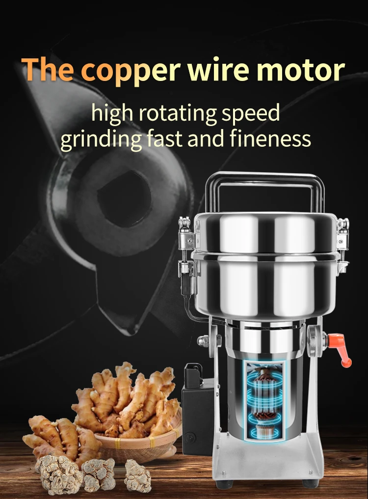 Stainless steel mini powder grinder machine fine powder grinder mini flour mill