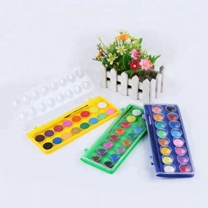 Stationery water color cake with Art brush