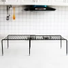 Stretchable Hot-sale Iron Kitchen Cupboard Drain Rack Spice Holder Storage Organizer And Shelf