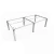Import Strong and Sturdy White Rectangular Steel Table Frames from China