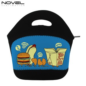 Sublimation Neoprene Lunch Bag Tote Lunch Bag