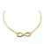 Import Summer fashion stainless steel infinity pendant foot jewelry 18K gold plated anklet chain for lady from China