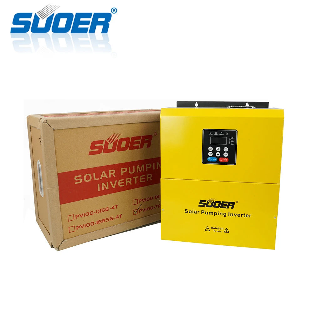 Suoer high efficiency 380V  7500w 7.5kw Three-phase solar water pumping inverter