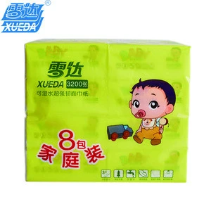 Super soft  and strong facial tissue 3ply 140mm x 180mm  nice design colorful, not dissulution in water,  made in China