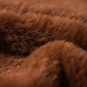 super soft polyester fake fur plush rabbit hair long pile rabbit faux fur fabric for garment and blanket