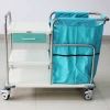 Supply Hospital Furniture Instrument Trolley Stainless Steel Treatment Cart Morning Care Trolley